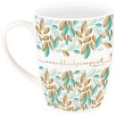 Gold Tasse Ansicht von hinten unendlich gesegnet