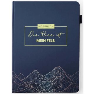 Notizbuch Der Herr ist mein Fels Vorderansicht