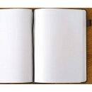 Notizbuch Innenansicht gepunktete Seiten