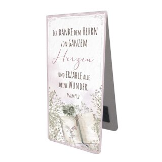 Magnetlesezeichen Tagebuch Ich danke dem Herrn