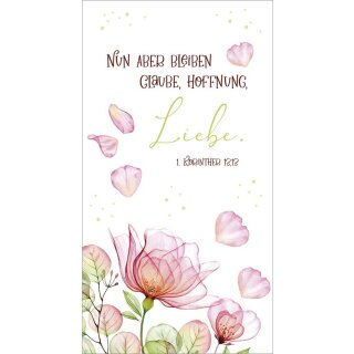 Metallschild Glaube Hoffnung Liebe