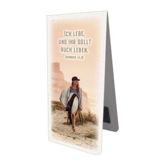 Magnetlesezeichen Ich lebe und ihr sollt auch leben