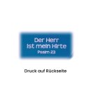 Ansicht Text auf der Rückseite