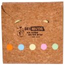 Kork Haftis kleine Notizzettel mit dem Vers aus 1 Mose 28 15