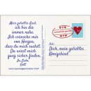 Kärtchen mit einem Liebesbrief an das Königskind