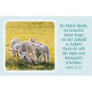 Kärtchen mit Bildmotiv Schäfchen un dem Vers...