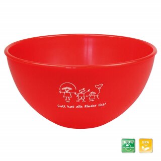Mehrweg Müslischale für Kinder Rot