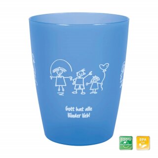 Mehrweg Becher für Kinder Blau