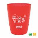Mehrweg Becher für Kinder Rot