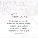 Bild mit einem Zitat Frieden in mir