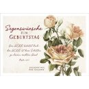 Postkarte mit Rosen Motiv