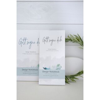 Notizblock Gott segne dich mit Biblvers aus 4 Mose 6 24