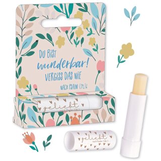 Lippenbalsam Du bist wunderbar vergiss das nie