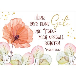 Postkarte mit dem Vers aus Psalm 40 12