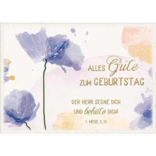 Postkarte mit dem Vers aus 4 Mose 6 24