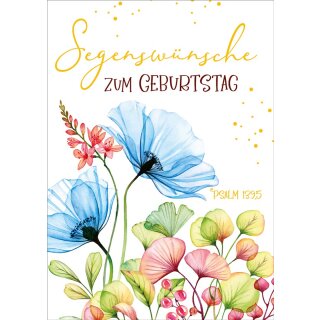 Postkarte mit einem Vers aus Psalm 139 5