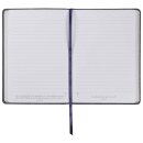 Notizblock geöffnet mit der linierten Seite