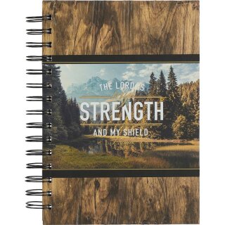 Notizblock The Lord is my strength and my shield