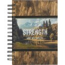 Notizblock The Lord is my strength and my shield