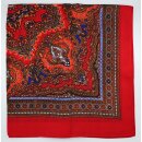 Kopftuch aus Acryl 75 mal 75 cm in Rot