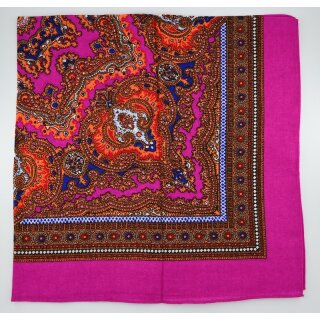 Kopftuch aus Acryl 75 mal 75 cm in Pink
