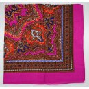 Kopftuch aus Acryl 75 mal 75 cm in Pink