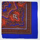 Kopftuch aus Acryl 75 mal 75 cm in Blau