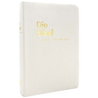 Traubibel Luther 1912 ohne Apokryphen Lederausgabe weiß