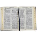 Библия Орнамент темно синяя с позолотой в открытом виде