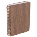 Notizblock unbeschreiblich aus Nussholz