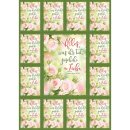 14 Aufkleber mit Rosen Motiv