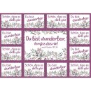 14 Aufkleber mit Blumen Motiv