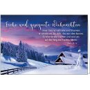 Faltkarte zu Weihnachten mit dem Vers aus Lukas 1 78 79