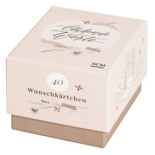 Box mit 40 Wunschkärtchen