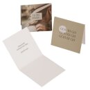 Ansicht Kärtchen mit einem Vers und Platz für...