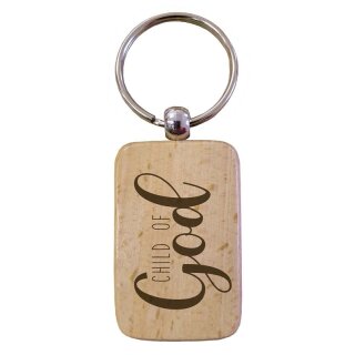 Schlüsselanhänger Child of God aus Holz