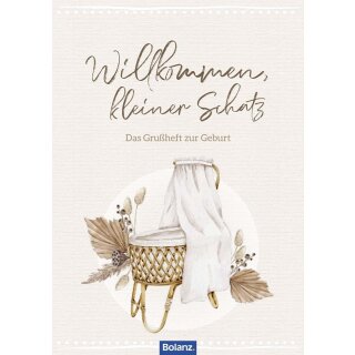 Grußheft Herzlich Willkommen kleiner Schatz