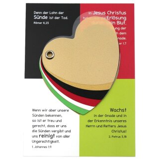 Verteilkarte mit Herz