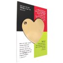 Verteilkarte mit Herz