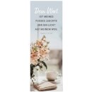 Lesezeichen mit Bibelleseplan - Blume