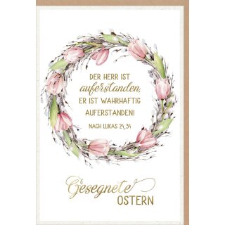 Faltkarte Ostern - Der Herr ist auferstanden