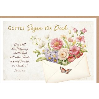 Faltkarte - Der Gott der Hoffnung erfülle dich