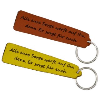 Schlüsselanhänger - Alle eure Sorge