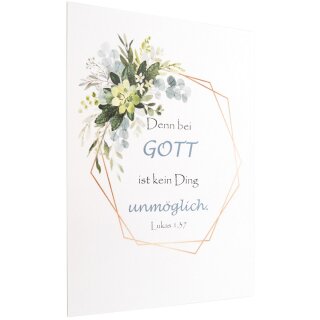 Postkarte - Denn bei Gott ist kein Ding unmöglich