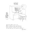 Ansicht Junge spielt am Klavier