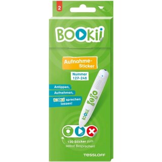 BOOKii® Aufnahme-Sticker - Paket 2