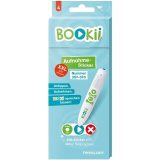 BOOKii® Aufnahme-Sticker - Paket 4