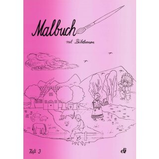 Malheft mit Bibelversen und Leidern und Gedichten Heft 3