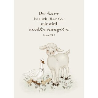 Postkarte - Psalm 23,1 - TS