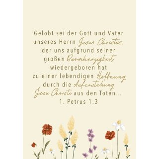 Postkarte - 1.Petrus 1,3